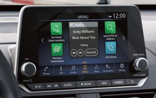 Nissan infotainment system in car - connect to Nissan bluetooth