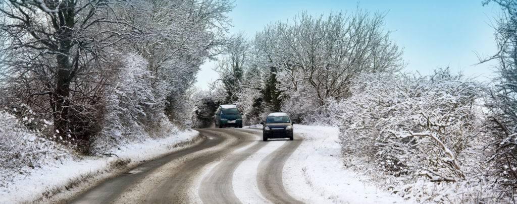 driving in winter - winter car care tips concept