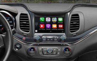 Apple Play in car dashboard